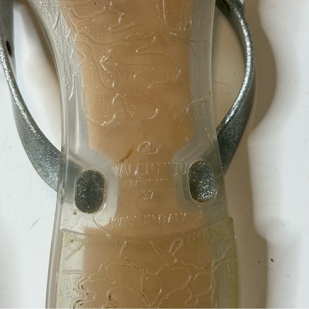 Valentino Silver Strappy Sandals - Picture 6 of 8